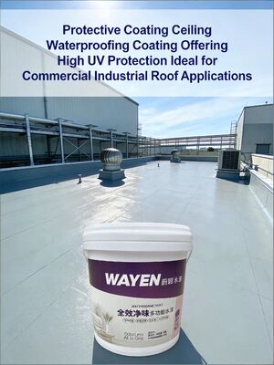 100% Waterproof 50 - 100Mic Per Coat For Roof Water Resistant Paint