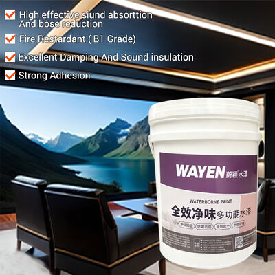 Buen precio Pintura insonorizante para hogar semi-mate Retardante del fuego Pintura absorbente de sonido en línea