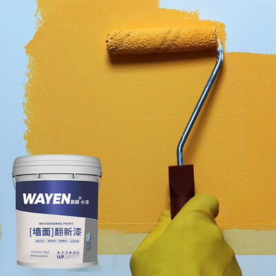 Bon prix Peinture au latex à base d'eau à adhérence plus élevée pour les murs intérieurs avec un temps de séchage de 18 heures et une excellente résistance à l'eau en ligne