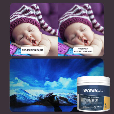 Buon prezzo Water Resistance Projection Paint High Definition Projection Screen Wall Paint in linea