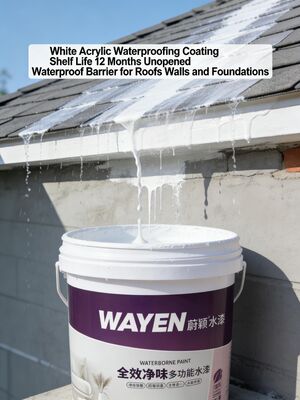 Giá tốt. Màu trắng Acrylic chống nước Sơn bảo vệ tia UV Bức tường ngoài trời acrylic seal waterproof trực tuyến