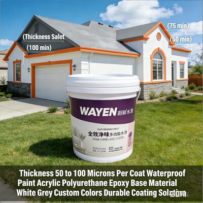 Buen precio Pintura de concreto impermeable -20 °C a 80 °C pintura exterior impermeable en línea