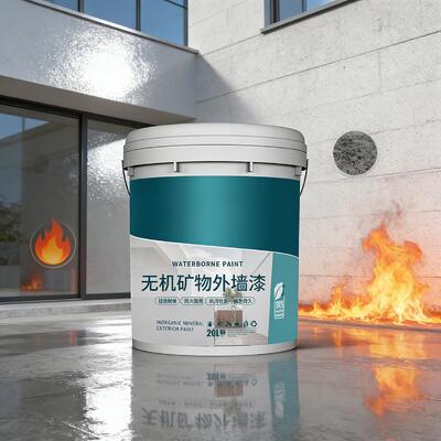 Qualité High Gloss Fireproof Mold Proof Inorganic Mineral Wall Paint and Water Based Paint for Exterior Walls Usine
