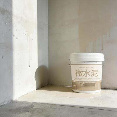 गुणवत्ता Waterproof High Adhesion Eco-friendly Micro Cement Water-based Paint for Indoor and Outdoor Walls कारखाना