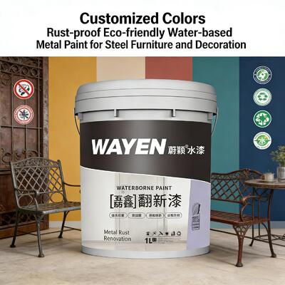 Jakość Customized Colors Rust-proof Eco-friendly Water-based Metal Paint for Steel Furniture and Decoration Fabryka