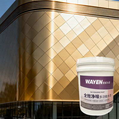 Kalite WF-700 Su bazlı Metal Fluorocarbon Boya Su bazlı kaplamalar Renk tutma çevre dostu Güvenlik Metal Fluorocarbon kaplamalar Fabrika